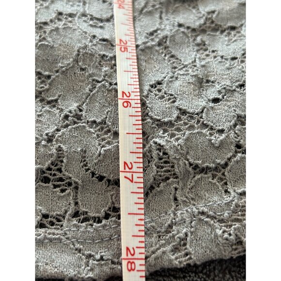 Lane Bryant Womens Lace Gray Sleeveless Tank Top With Scoop Neckline size 14-16 - Picture 5 of 7